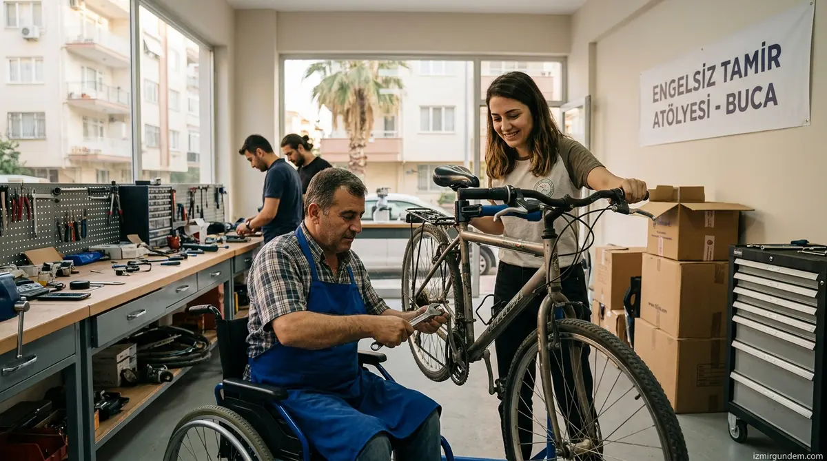 Buca'da Engelsiz Tamir Atölyesi Yeni Yerine Taşındı