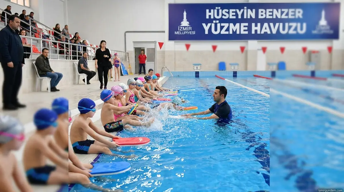 Buca'da Minik Yüzücüler Hüseyin Benzer Havuzu'nda Yetişiyor