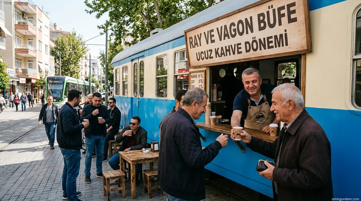 Buca’da Ucuz Kahve Dönemi: Ray ve Vagon Büfe Açıldı