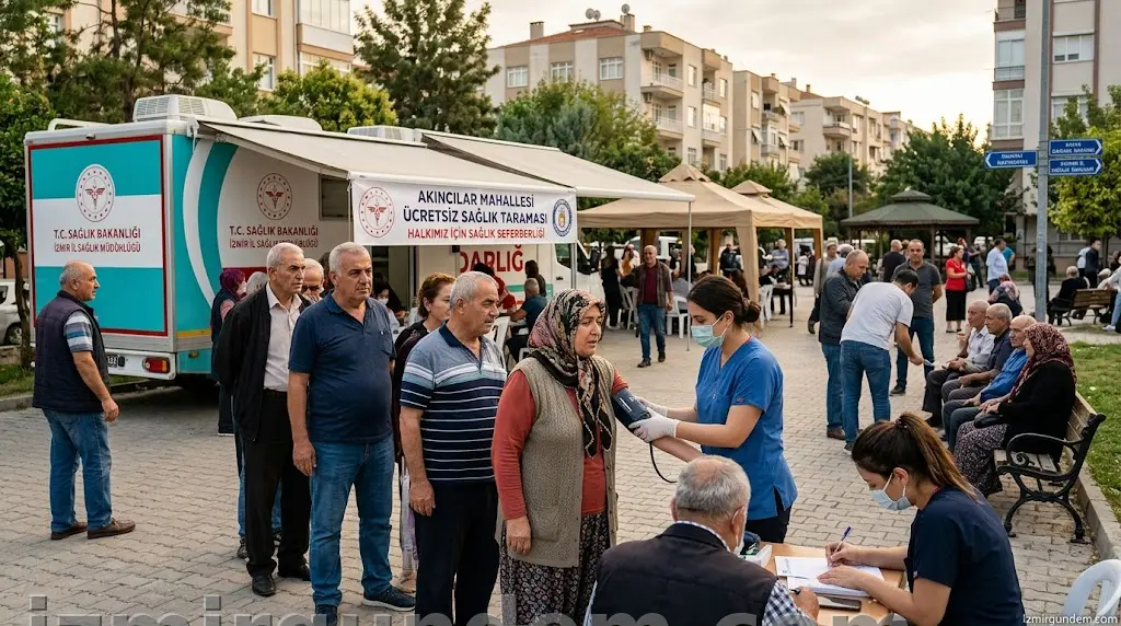 Buca'da Ücretsiz Sağlık Seferberliği: Akıncılar Mahallesi'nde Yoğun İlgi