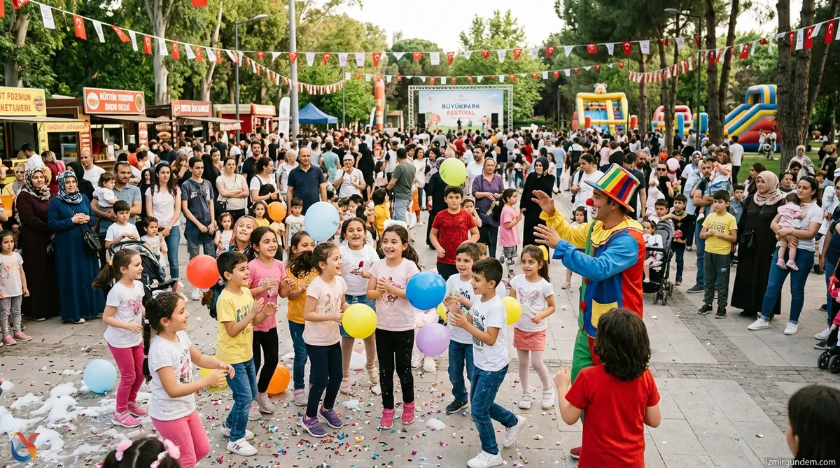 Büyükpark'ta Karnaval Havası: Binlerce Çocuk Eğlendi