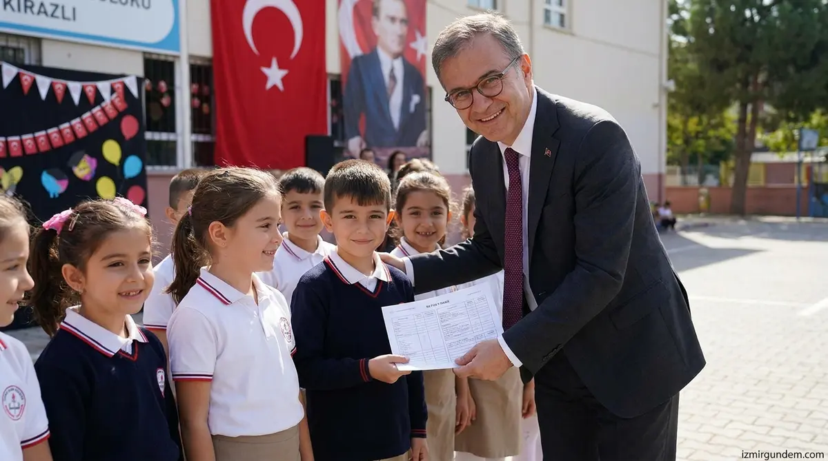 Cemil Tugay Kirazlı Öğrencilere Karne Sürprizi Yaptı