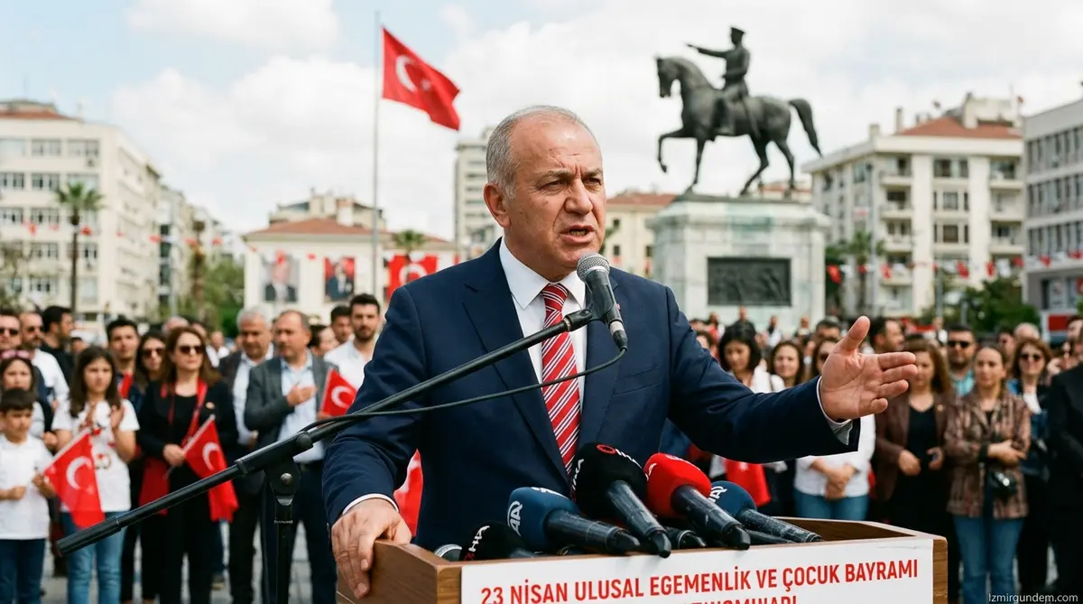 Cemil Tugay’dan Cumhuriyet Meydanı’nda Sert 23 Nisan Çıkışı: Bayramı...