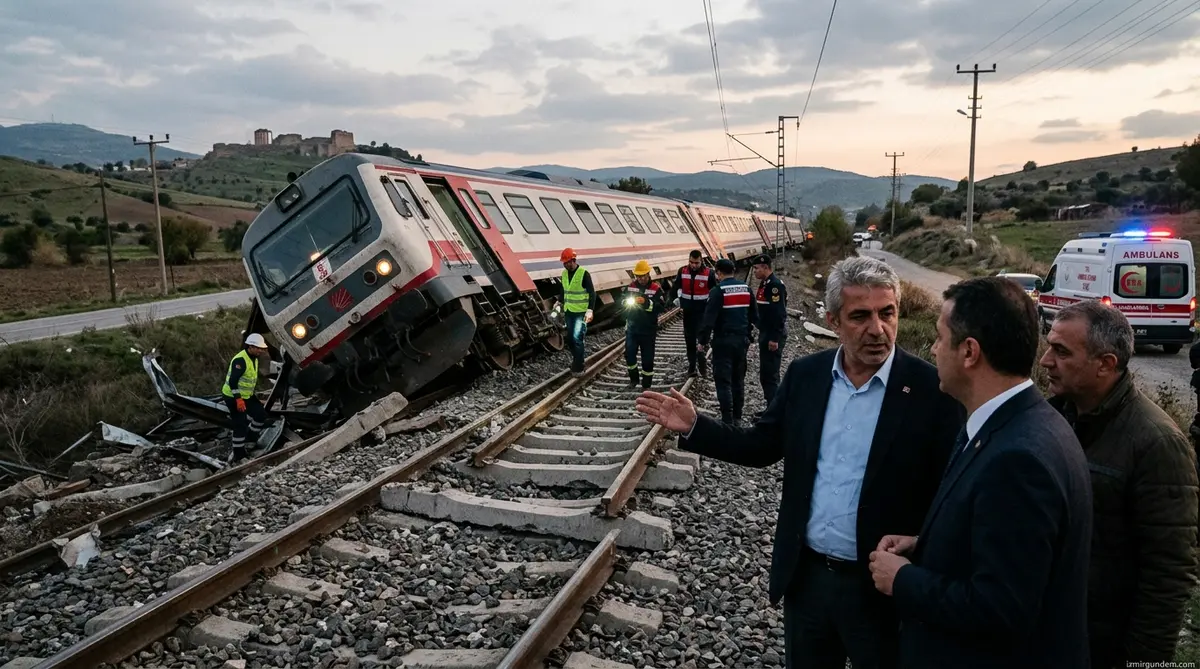 CHP İzmir İl Başkanı Güç Bergama'da: Tren Raydan Çıktı