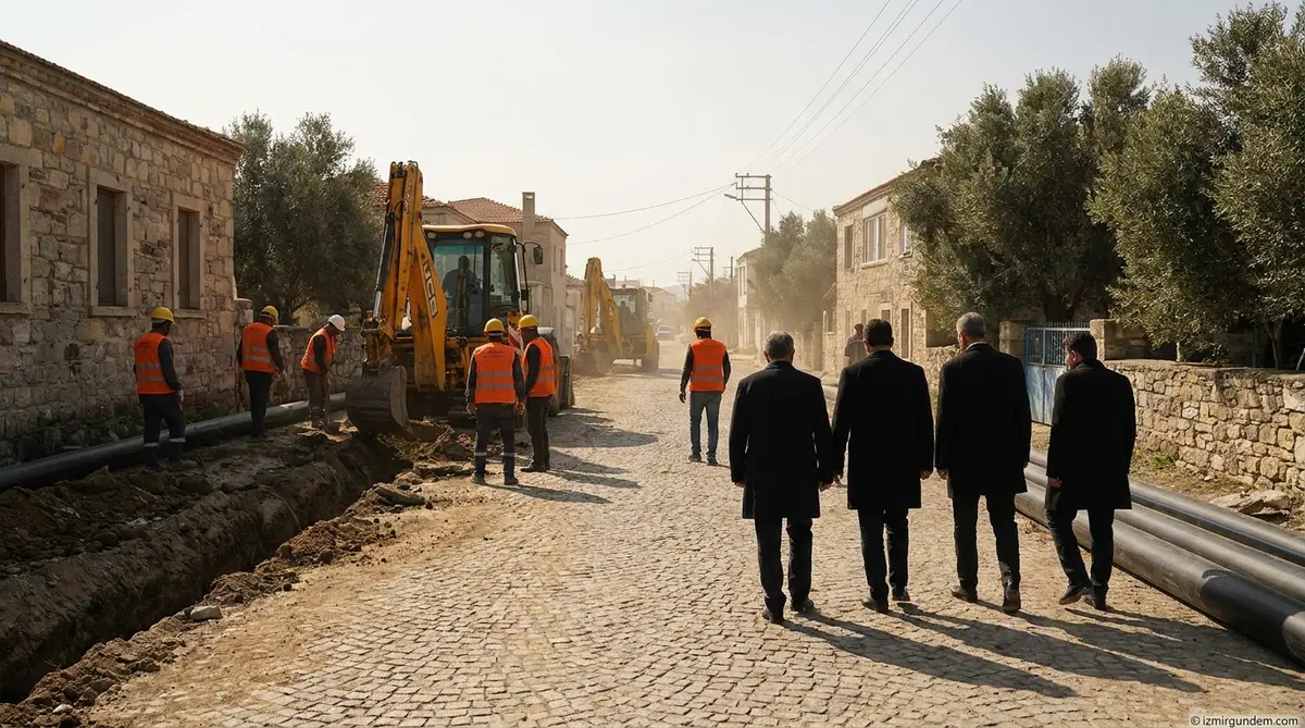 Dikili'de Doğal Gaz Seferberliği: 3 Mahallede 5. Etap Başladı