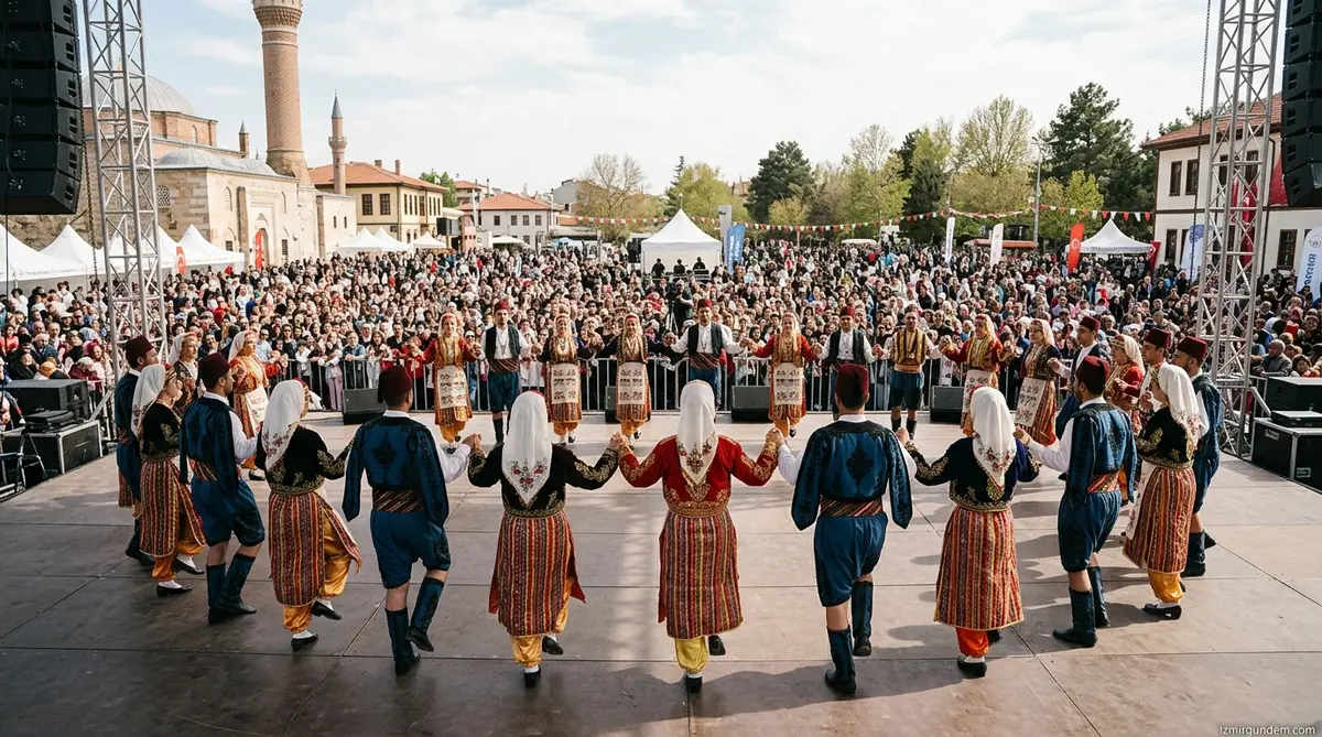 Efes Selçuk Halk Oyunları Ekibi Akşehir'de Sahne Aldı