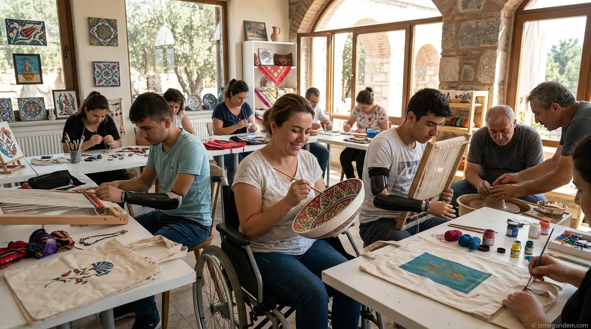 Efes Selçuk'ta Engelsiz Atölyeler: Sanat ve Üretimle Güçleniyorlar