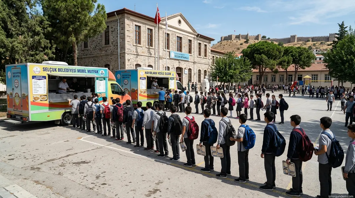 Efes Selçuk'ta Öğrenci Otobüsleri Yollarda: Yemek 30 TL