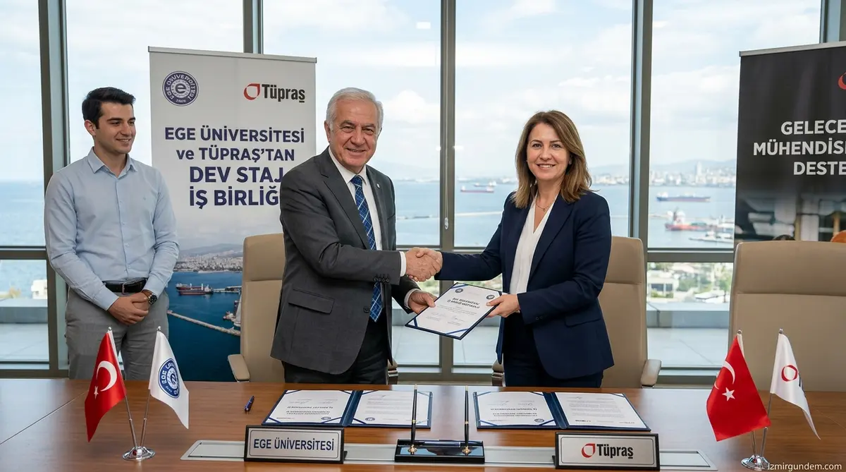 Ege Üniversitesi ve Tüpraş'tan Dev Staj İş Birliği