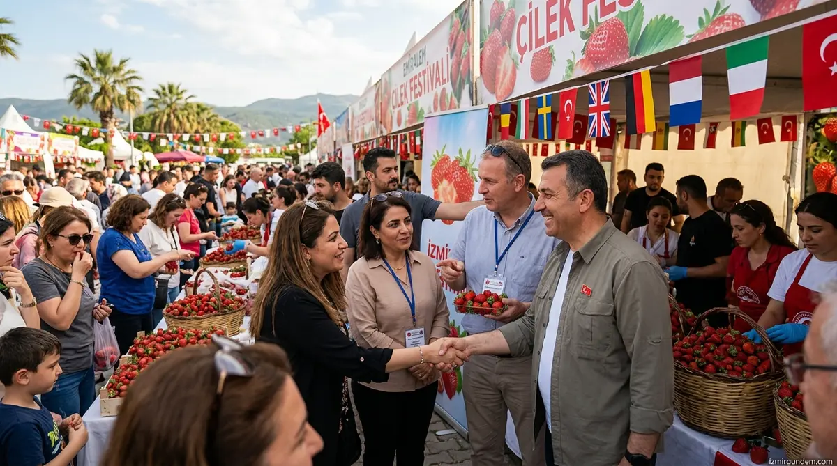 Emiralem Çilek Festivali Uluslararası Boyuta Taşınıyor