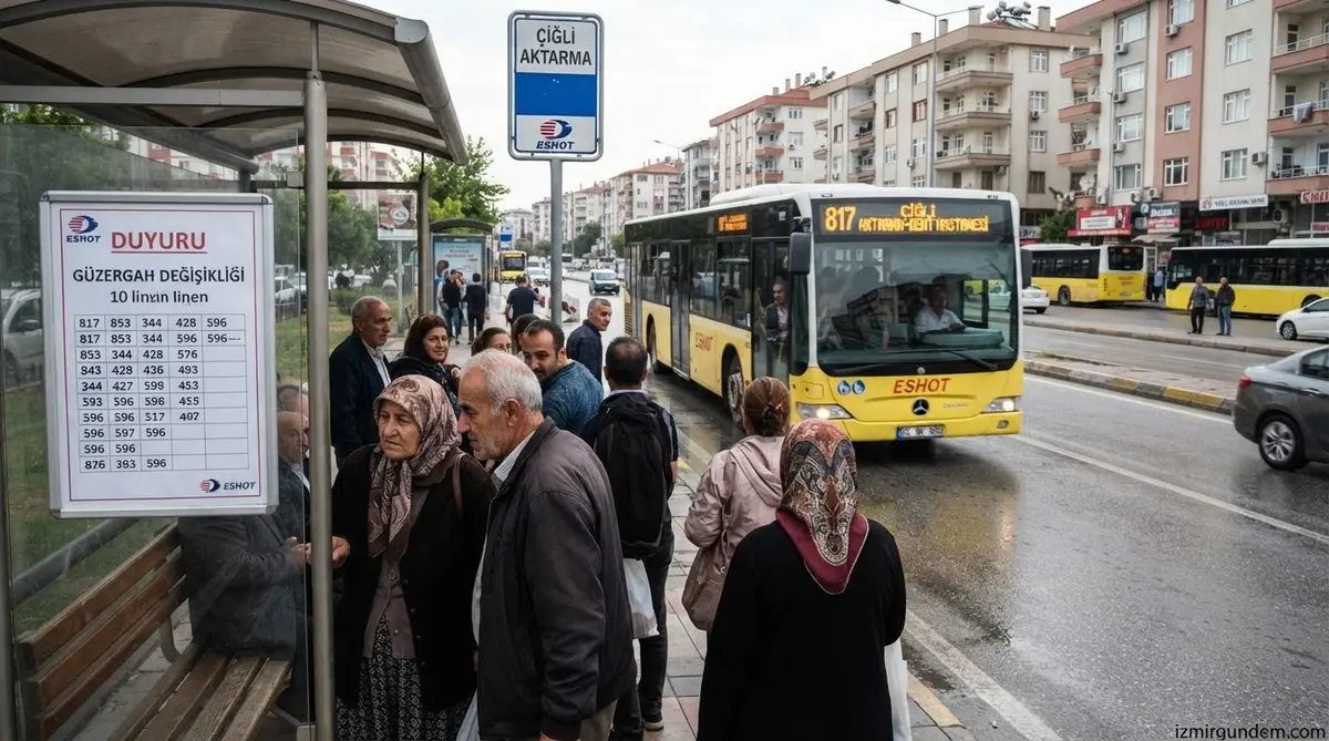 ESHOT Duyurdu: Çiğli'de 10 Otobüs Hattının Güzergahı Değişti
