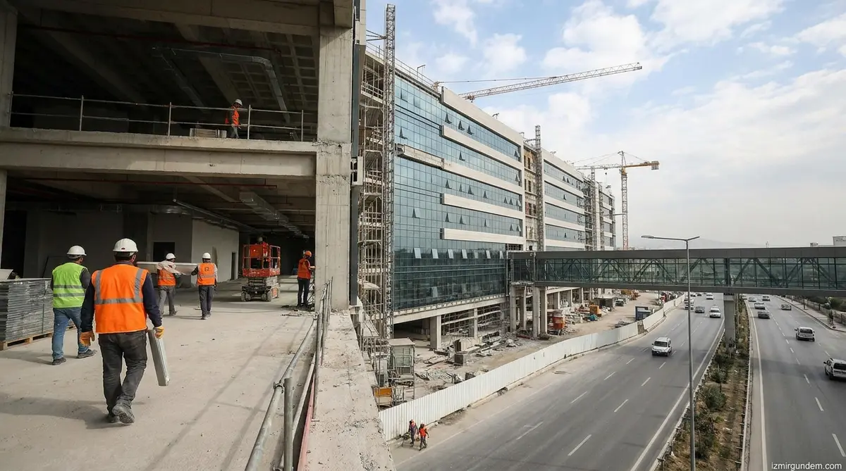 Eşrefpaşa Hastanesi Ek Binasında Kaba İnşaat Tamamlandı