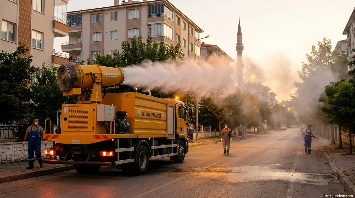 Gaziemir'de Haşereye Karşı Dev ULV Operasyonu Başladı