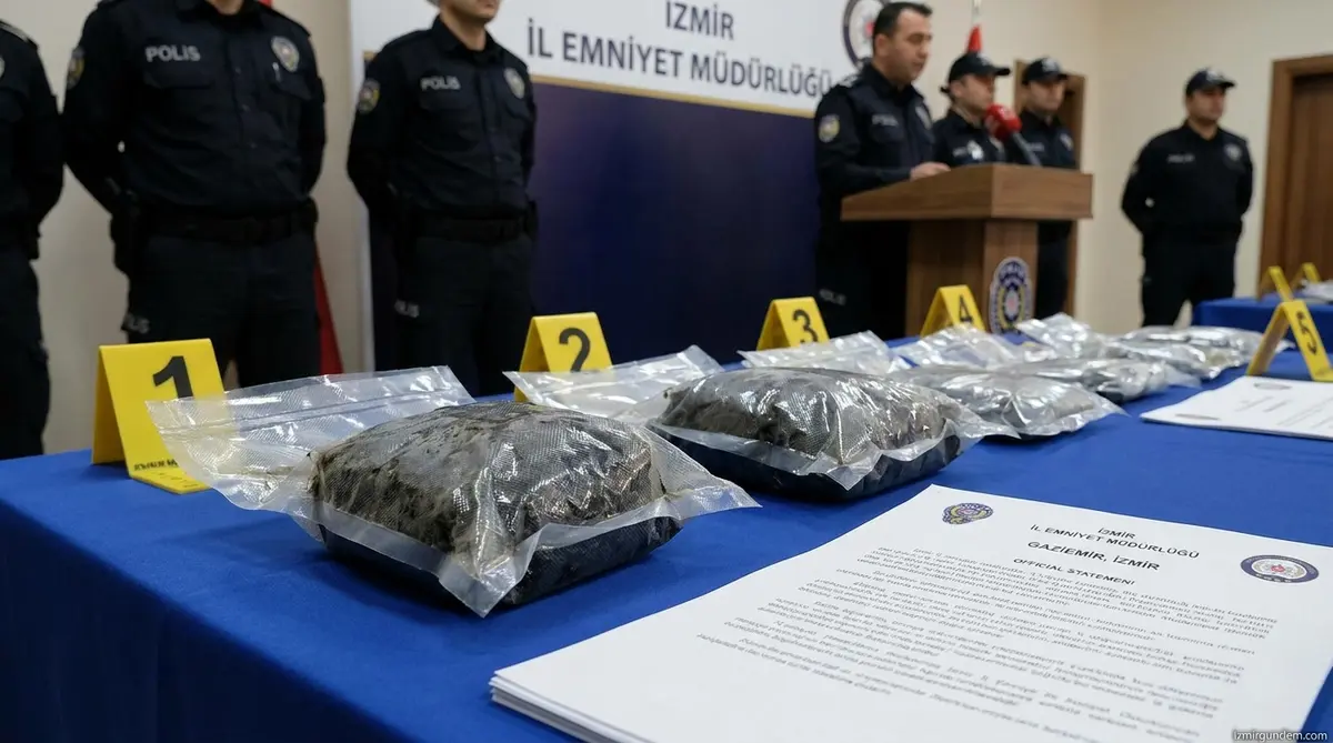 Gaziemir'de Zehir Operasyonu: Vakumlanmış Uyuşturucu Ele Geçirildi