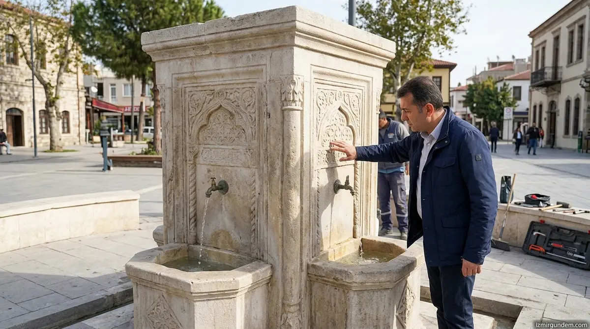 Gaziemir'in Tarihi Çift Çeşmesi Aslına Uygun...