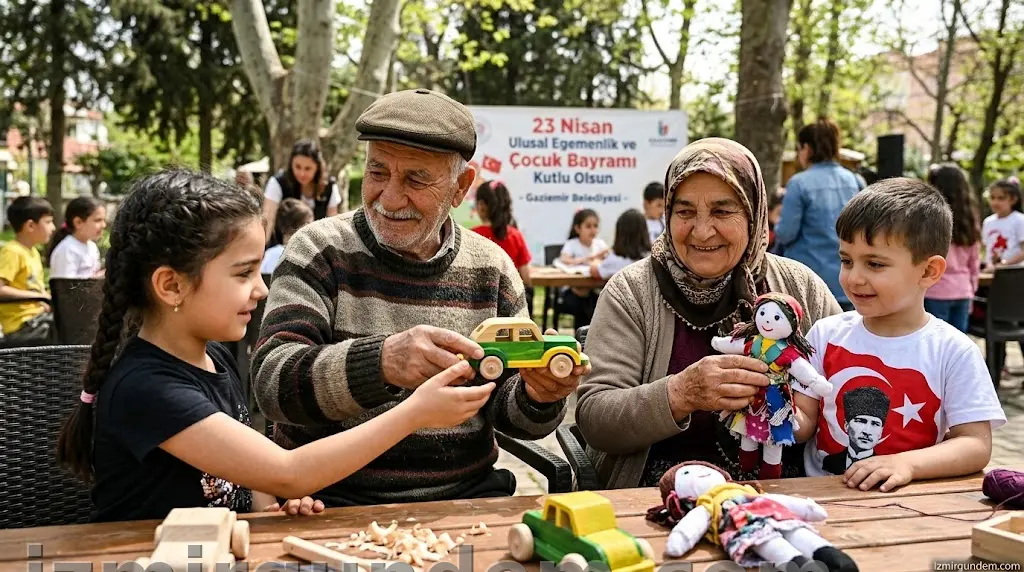 Gaziemir'in Çınarlarından Çocuklara 23 Nisan İçin El Emeği Oyuncaklar