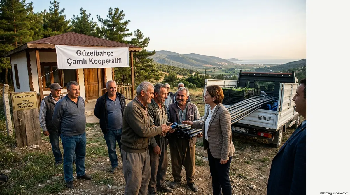 Güzelbahçe Çamlı Kooperatifi'ne Büyükşehir'den Dev...