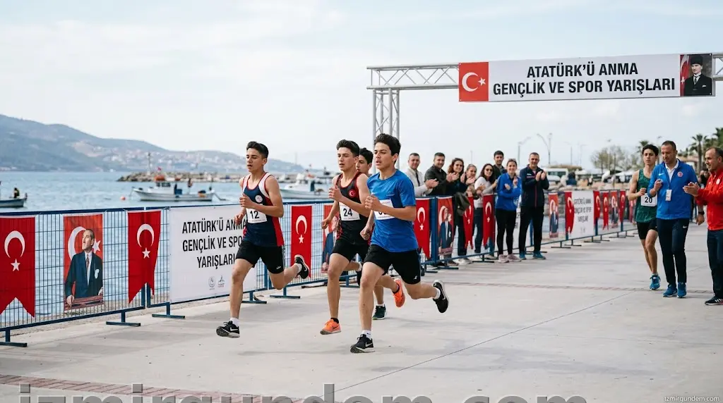 Güzelbahçe'de Gençler Atatürk İçin Kıyasıya Yarıştı