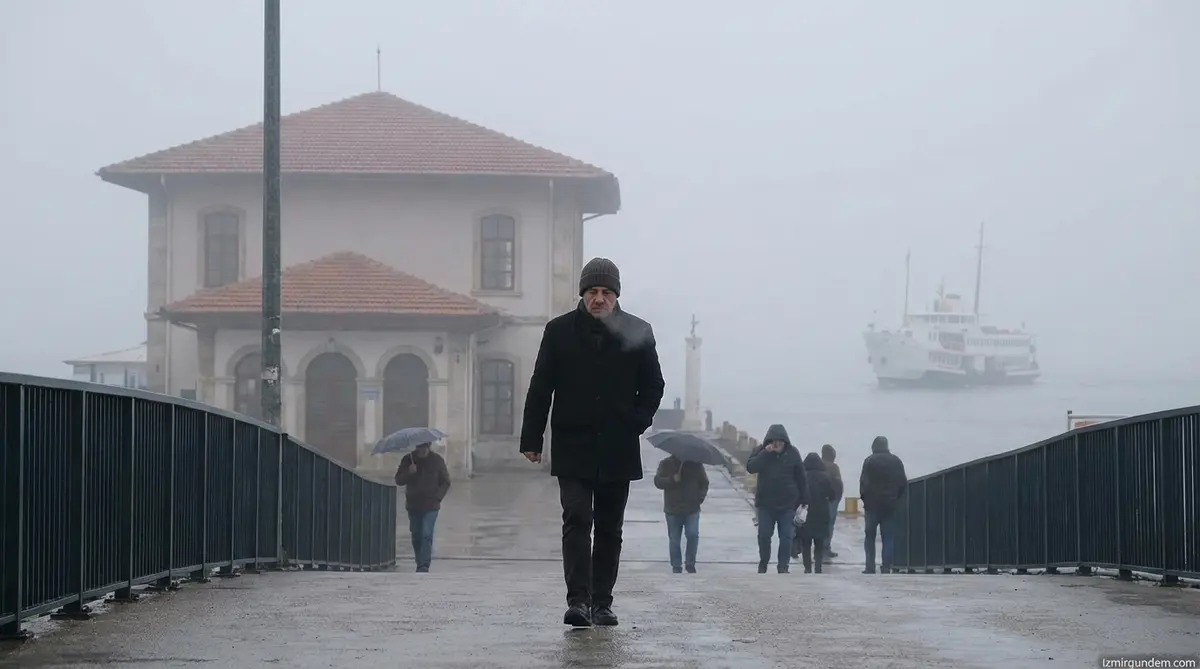 İzmir'de Puslu Hava ve Soğuk Hava Uyarısı