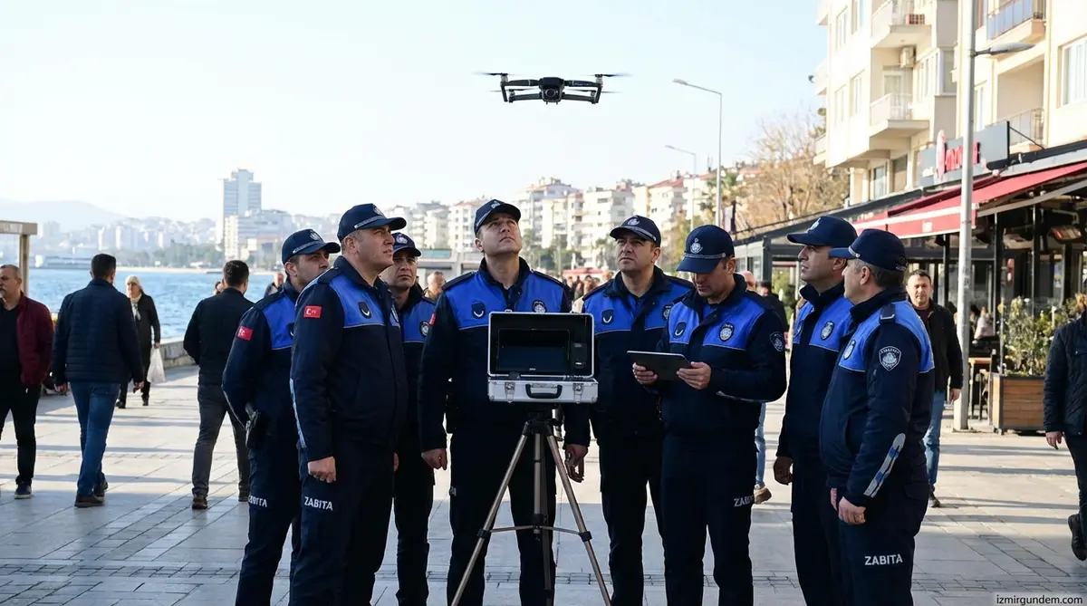 İzmir'de Zabıta Denetimi: Drone'lar Görevde