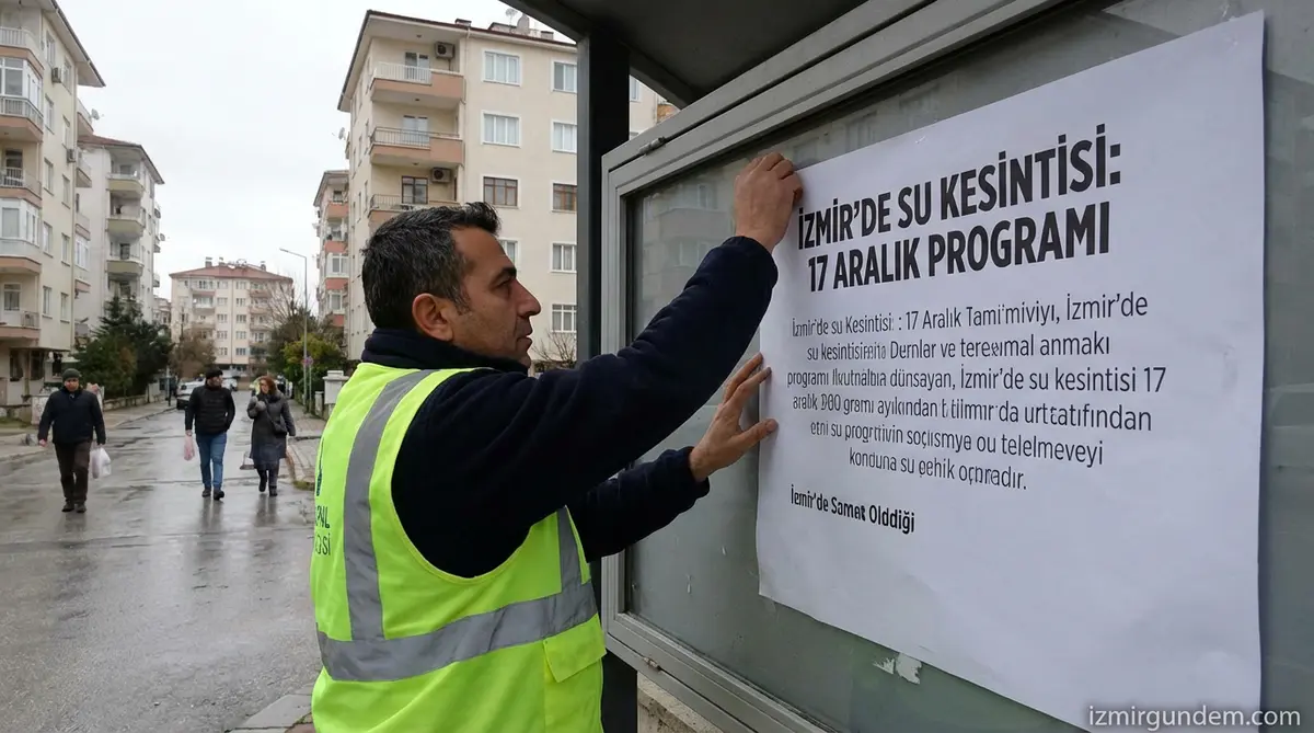 İzmir'de Su Kesintisi: 17 Aralık Programı