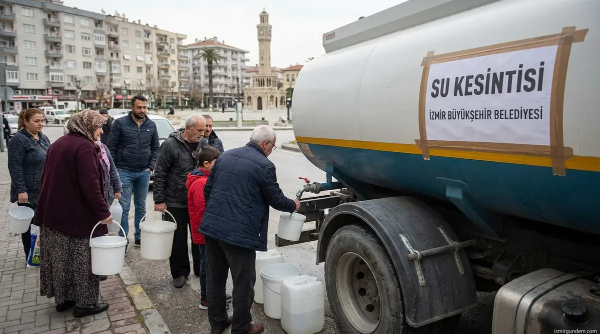 İzmir'de Su Kesintisi: İlçeler ve Saatler