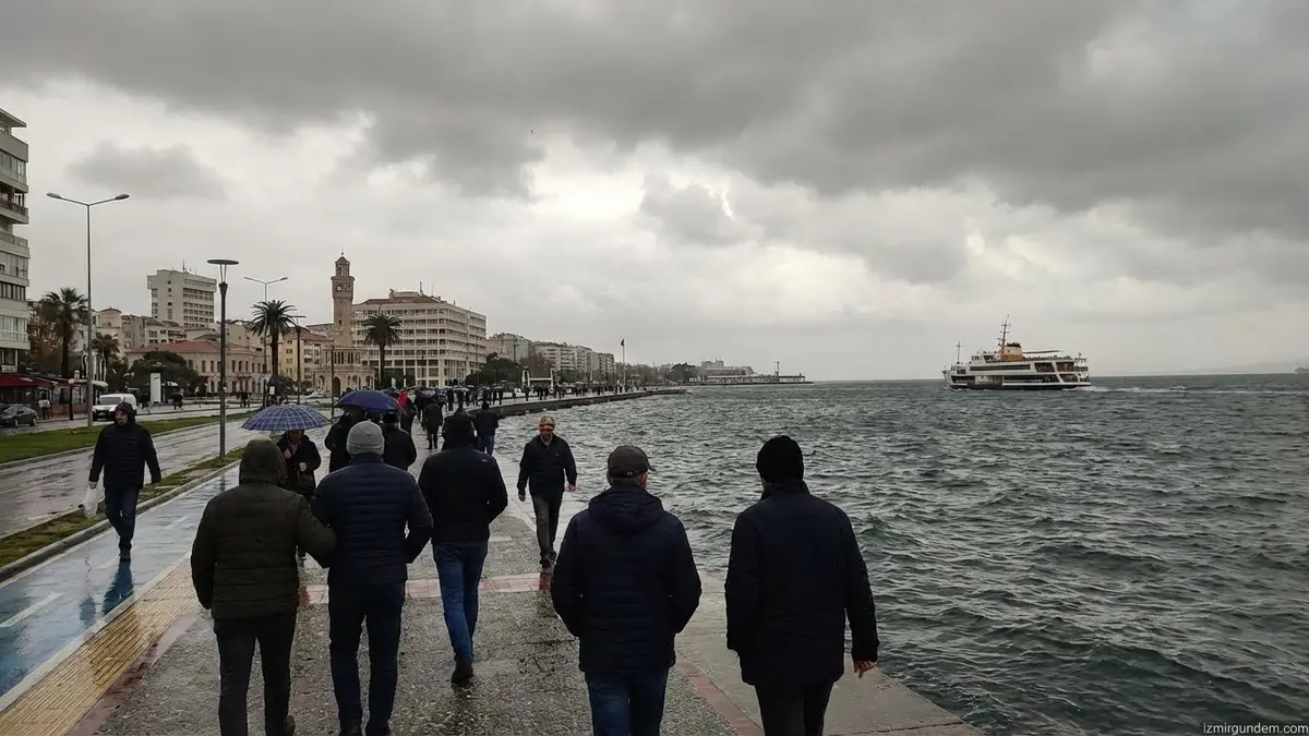 İzmir'de Bulutlu Hava ve Serin Seyir
