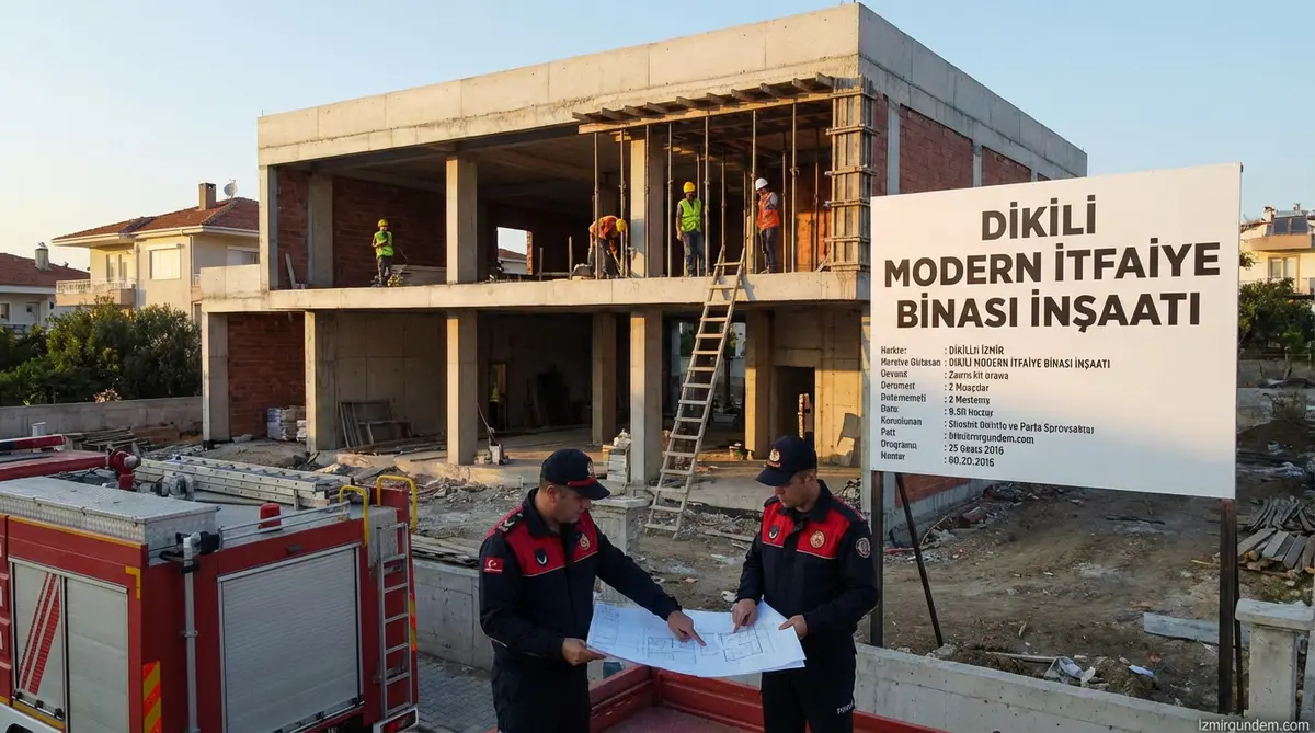 Dikili'ye Modern İtfaiye Binası Geliyor