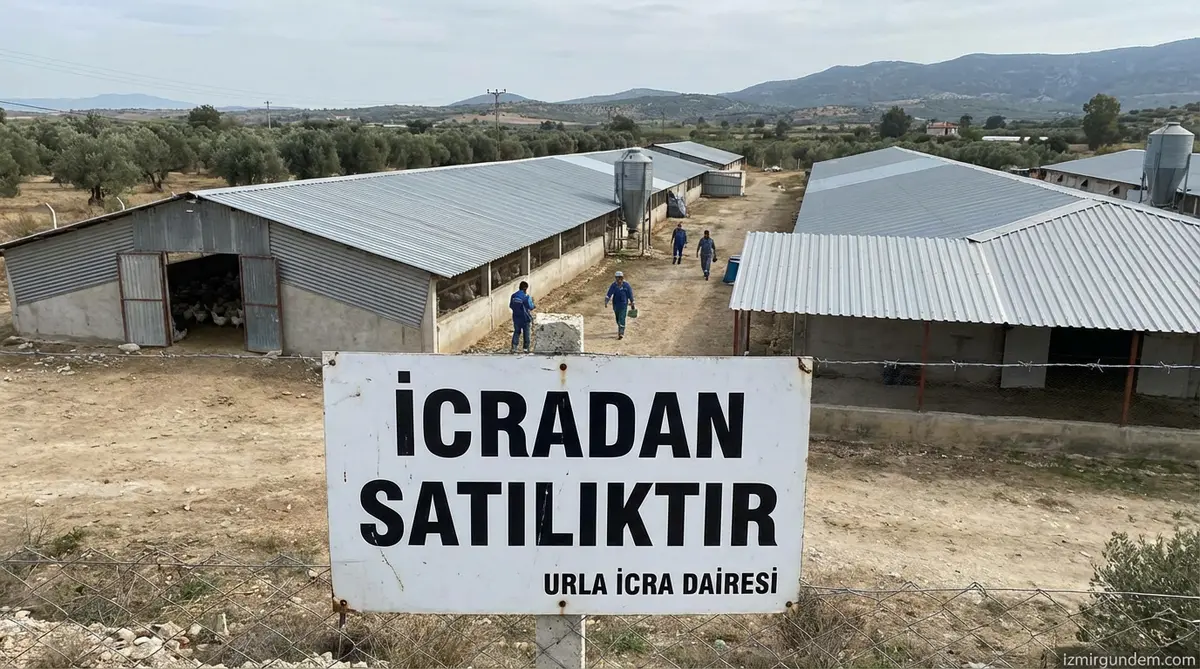 Urla'da Tavuk Çiftliği İcradan Satışa Çıktı