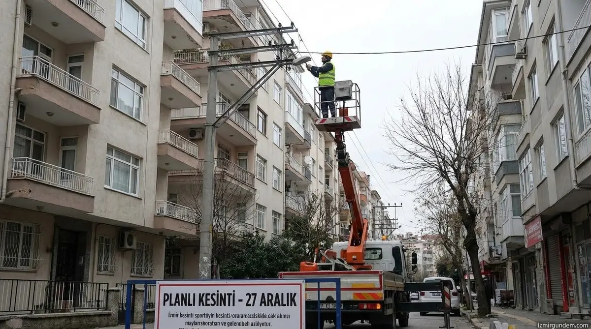 İzmir'de Planlı Elektrik Kesintileri (27 Aralık)