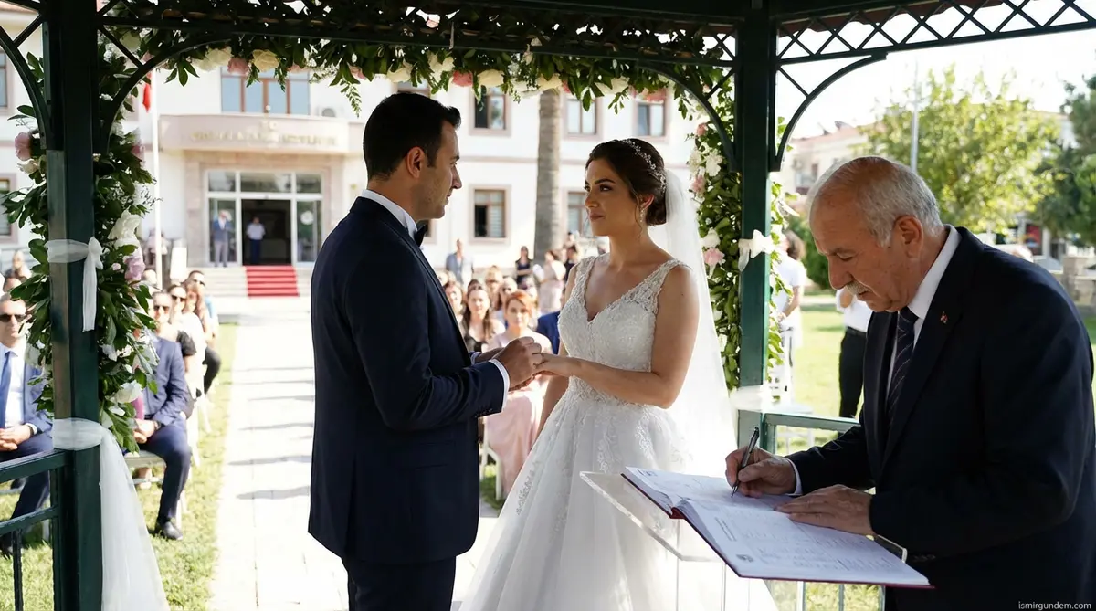 Narlıdere Başkanı Uzun Evlendi, Özel Nikah Şahidi