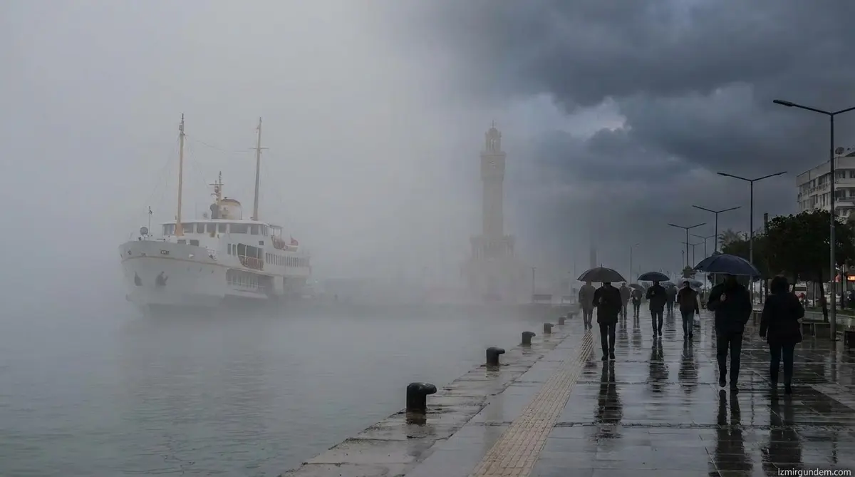 İzmir'de Hava: Sabah Sis, Akşam Yağmur