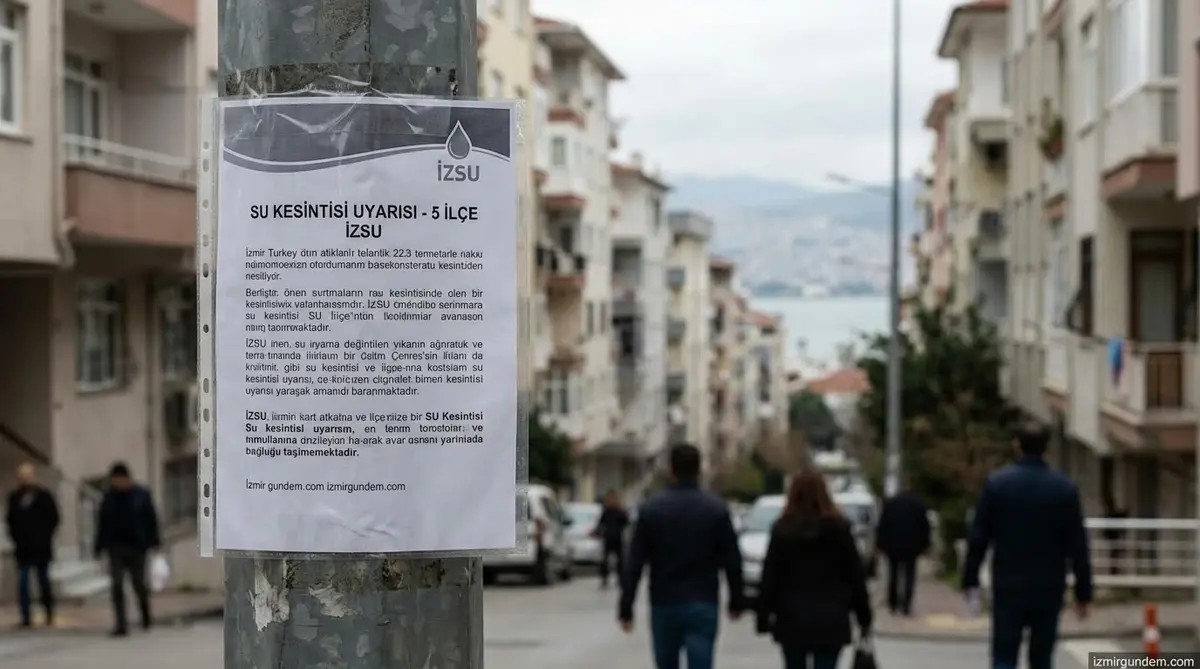 İzmir'de 5 İlçede Su Kesintisi Uyarısı