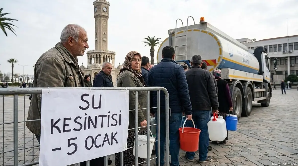 İzmir'de Su Kesintisi: 5 Ocak'ta Kesintiler