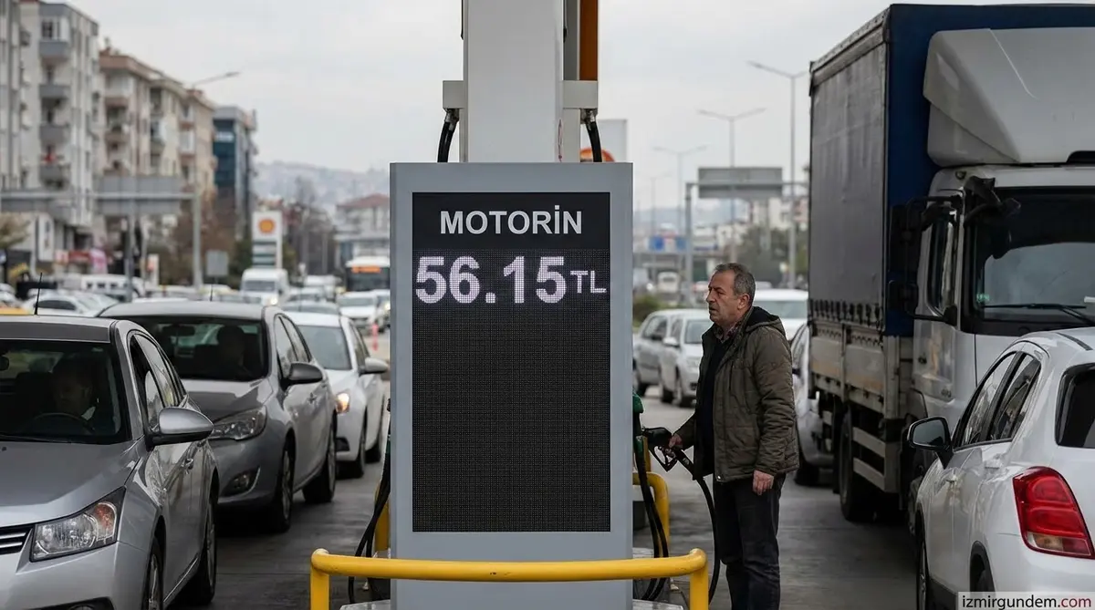 İzmir'de Motorine Zam: Litresi 56 TL'yi Aşecek