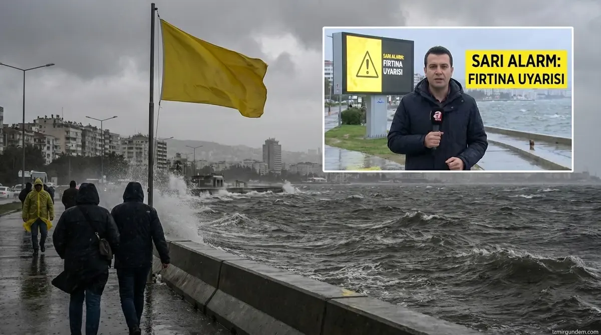 İzmir'e Fırtına Uyarısı: Sarı Alarm!