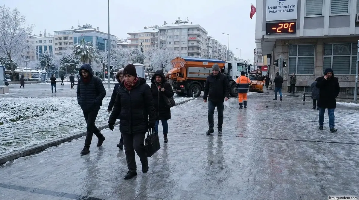 İzmir'de Soğuk Hava Alarmı: Buzlanmaya Dikkat!