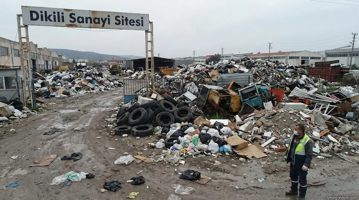 Dikili Sanayi Sitesi Çöplüğe Döndü