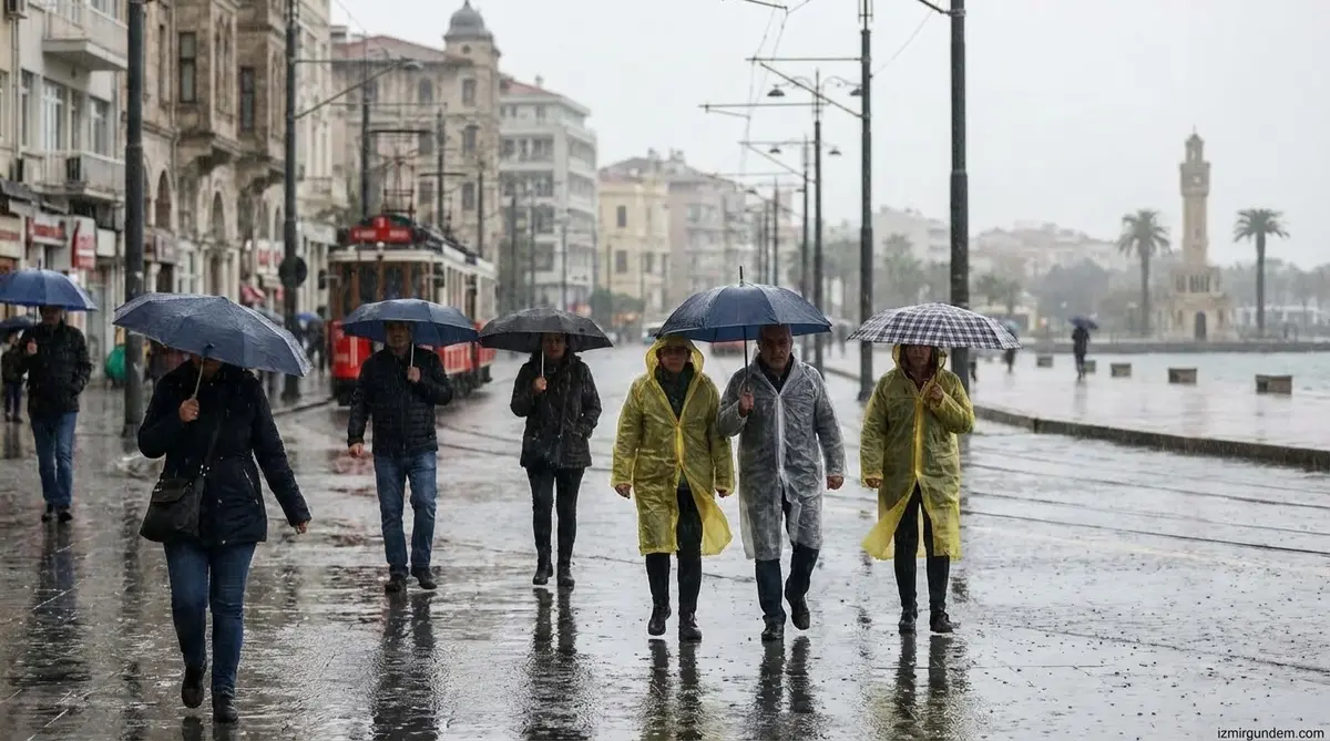 İzmir'de Yağışlı Hava Etkili Olacak