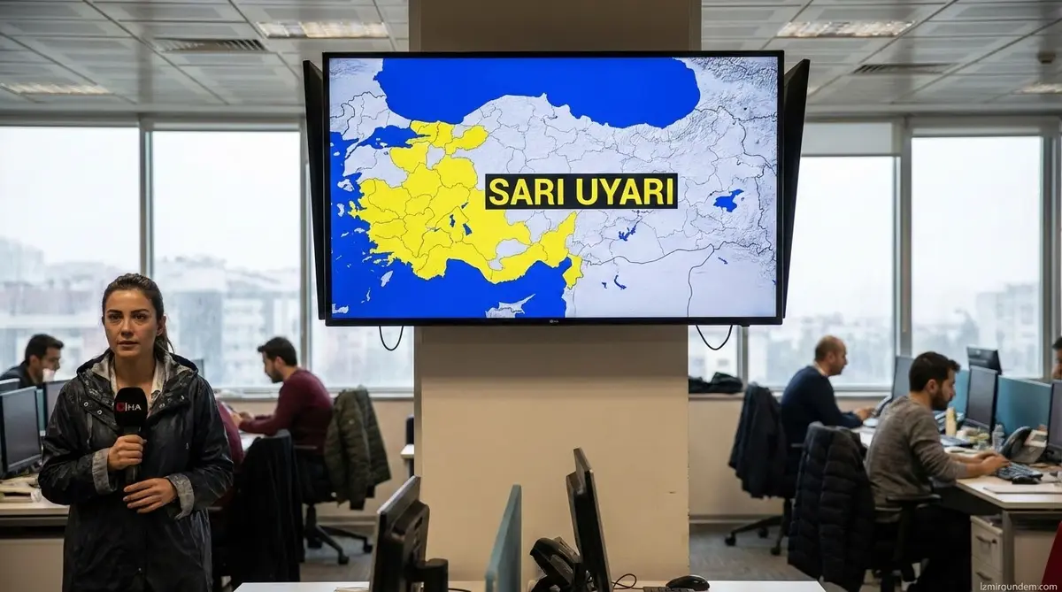 İzmir Dahil 9 İl İçin Sarı Uyarı