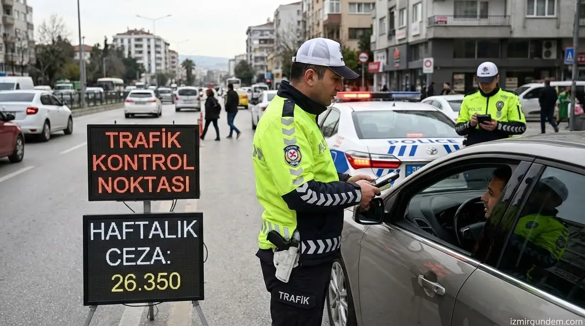 İzmir'de Bir Haftada 26 Bin Trafik Cezası