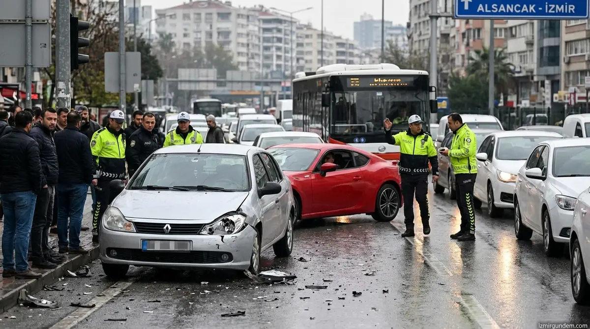İzmir'de Trafik Magandası Dehşet Saçtı