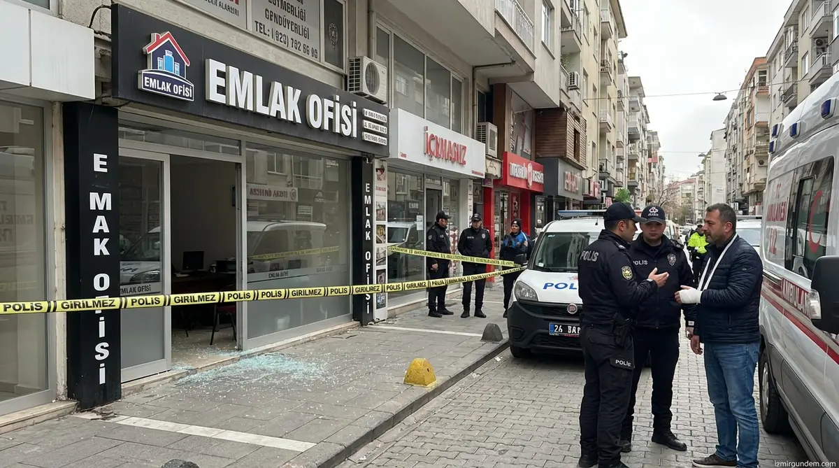 İzmir'de Emlak Ofisinde Silahlı Kavga: 2 Yaralı
