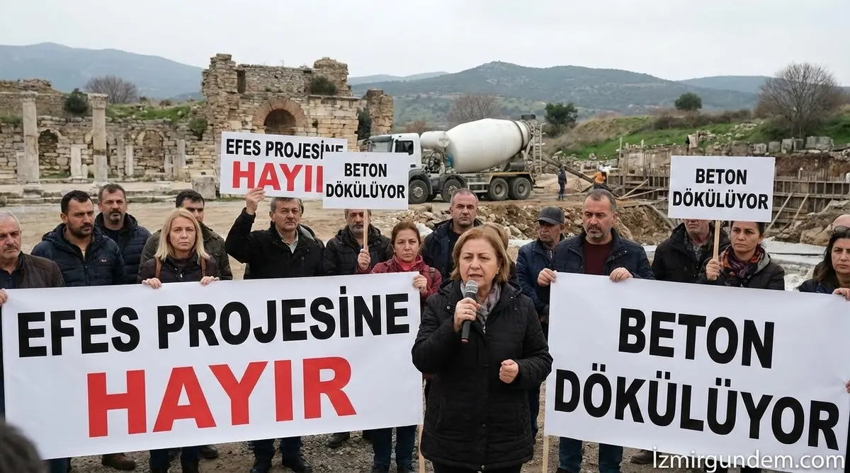 Efes Projesine Tepki: "Beton Dökülüyor"