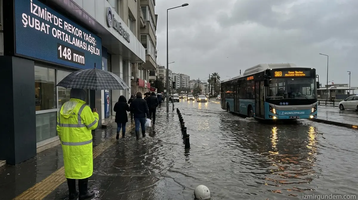 İzmir'de Rekor Yağış: Şubat Ortalaması Aşıldı
