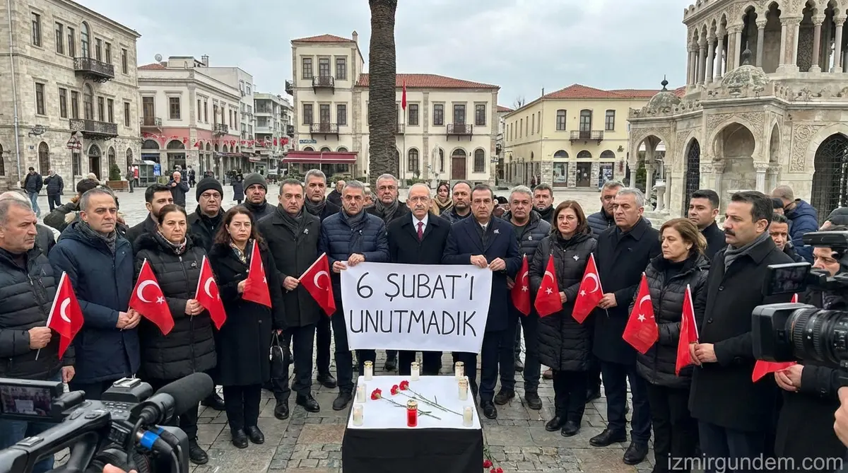 İzmir'de 6 Şubat Depremi Anması