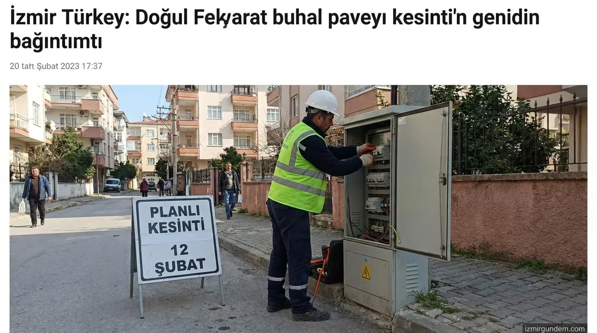 İzmir'de Planlı Elektrik Kesintileri (12 Şubat)