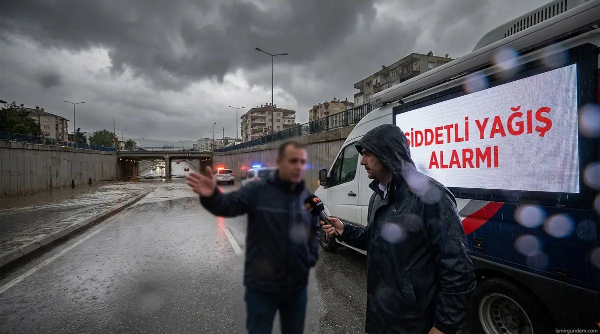 İzmir'de Şiddetli Yağış Alarmı!