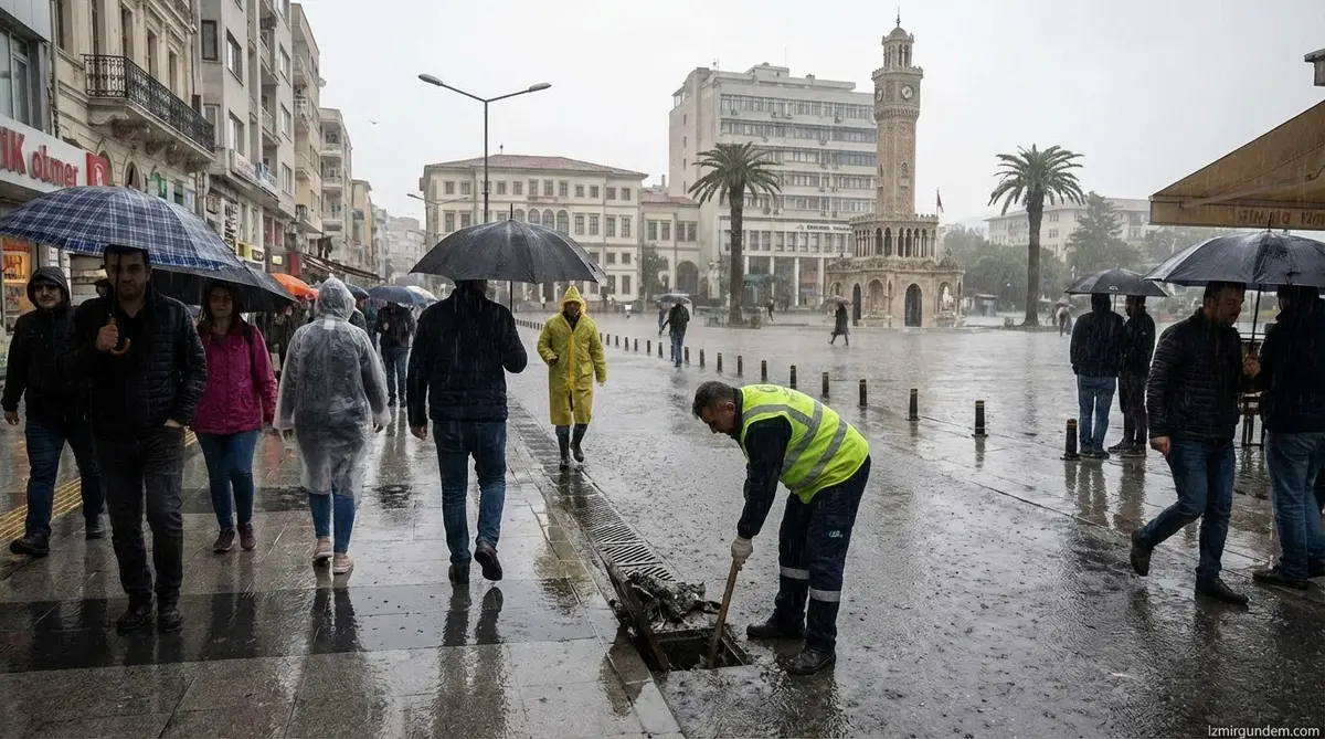İzmir'de Kuvvetli Sağanak Yağış Uyarısı