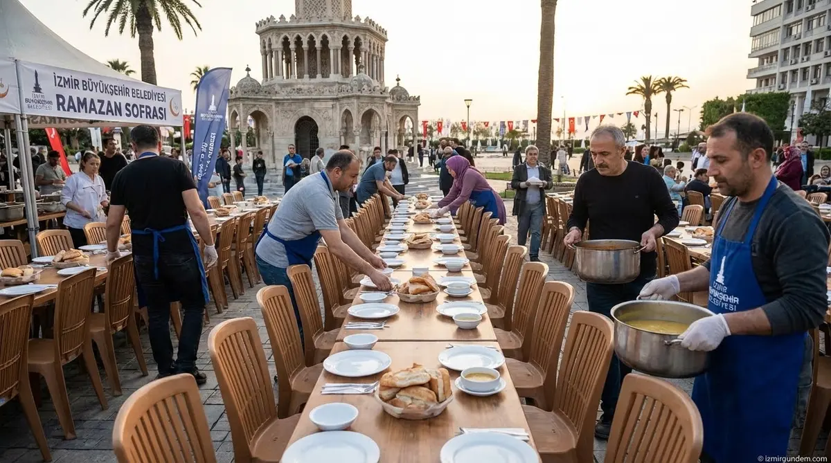 İzmir'de Ramazan Sofraları Kuruluyor